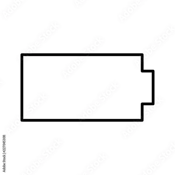 Obraz Battery Empty Power Electricity Recharge vector icon