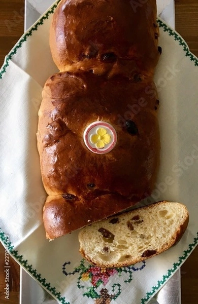 Obraz Cougnole, chleb brioche, cougnou