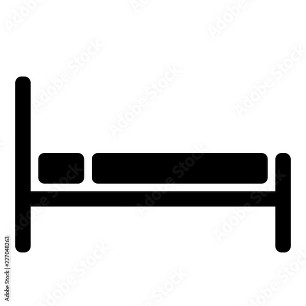 Fototapeta Bed vector icon