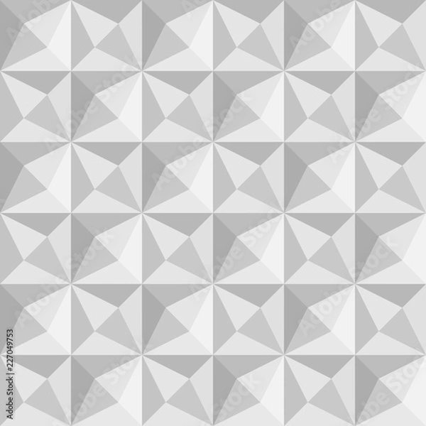 Obraz Gray geometric seamless background