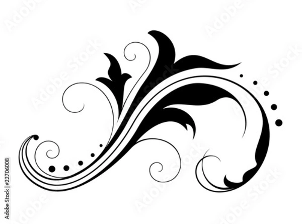 Obraz Design element (swirls)-3