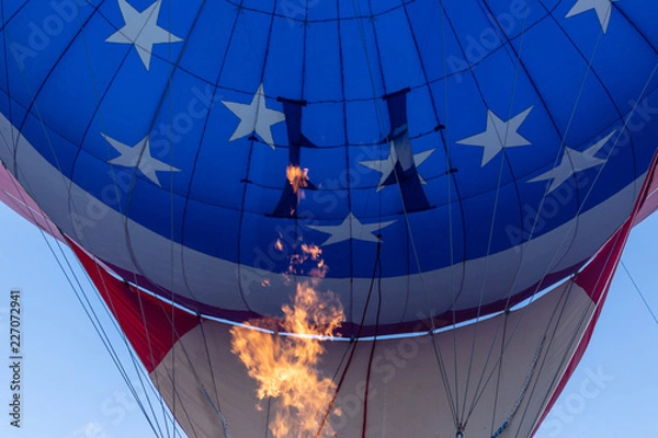 Obraz Hot air balloon warming up