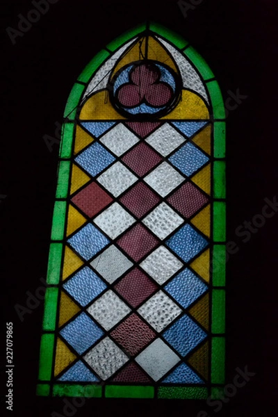 Fototapeta stained-glass window of striking colors