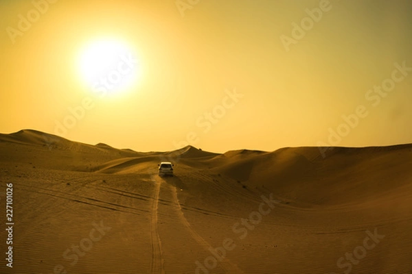 Obraz sunset in the desert