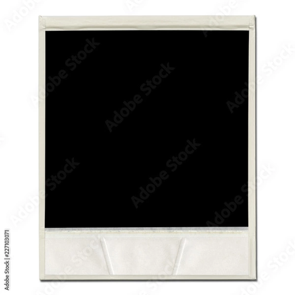 Fototapeta Retro realistic blank instant photo with shadow
