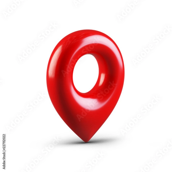 Fototapeta map pointer with a icon