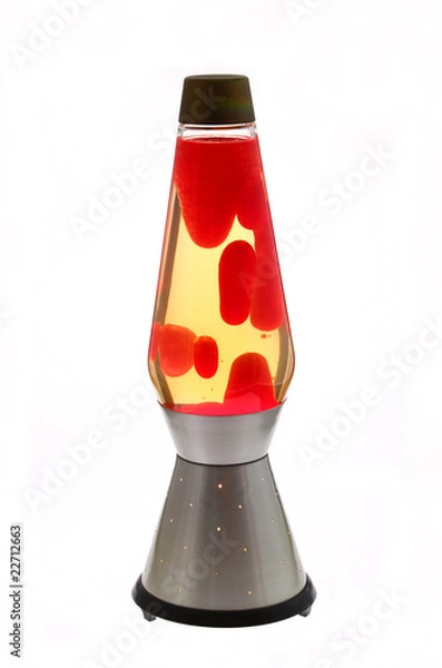 Fototapeta Red Lava Lamp from the 70s