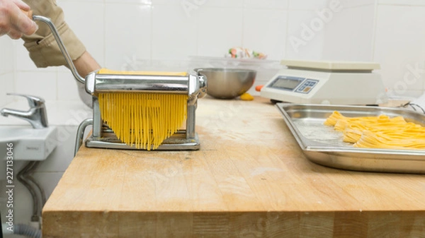 Obraz Chef cooking a pasta