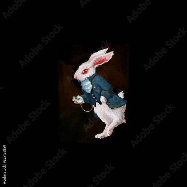 Obraz Gouache White rabbit