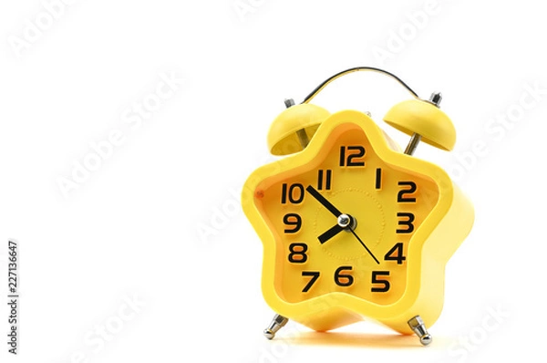 Obraz Alarm clock on isolated background