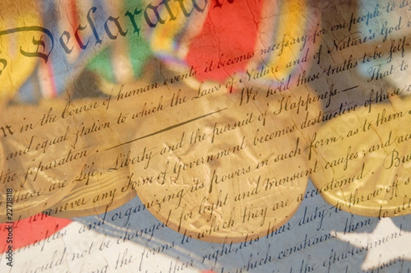 Obraz Declaration of Independence Close Up