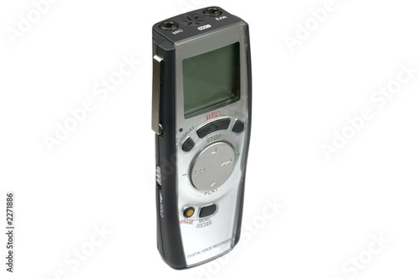 Fototapeta digital voice recorder upright