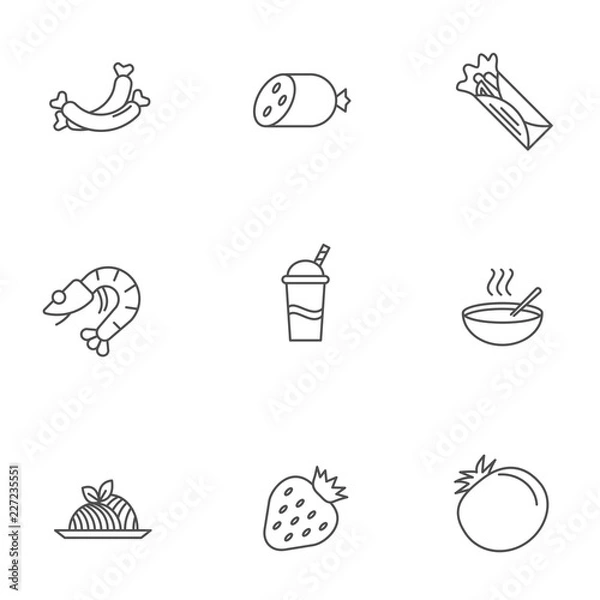 Obraz food icon set 1