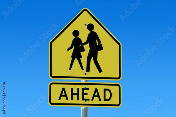 Obraz crosswalk sign