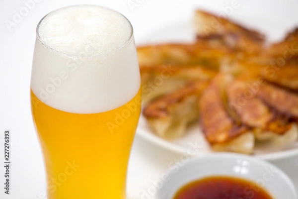 Obraz ビールと餃子