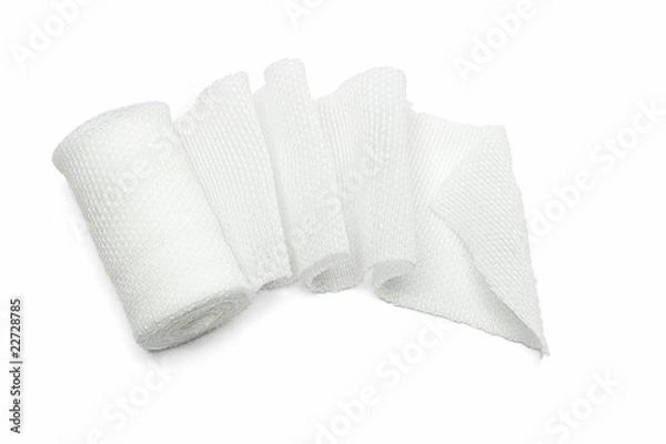 Obraz White medical gauze bandage