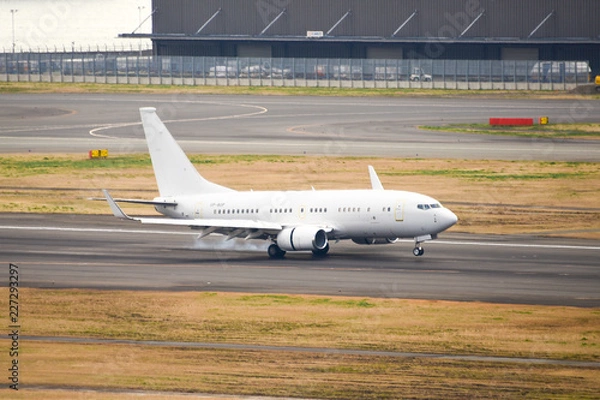 Fototapeta <<空港>>着陸