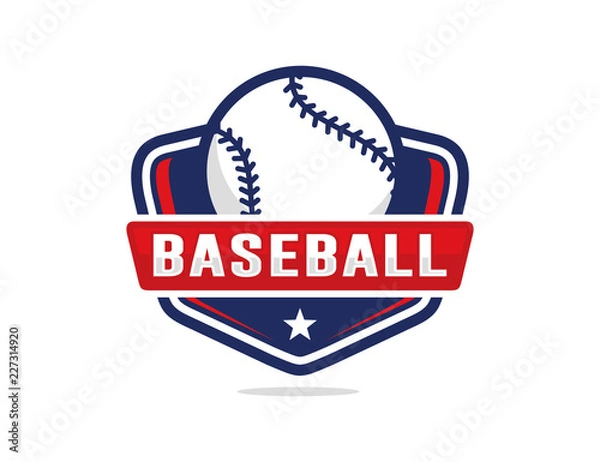 Obraz Baseball logo template