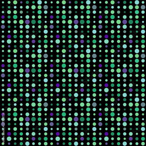 Fototapeta Seamless abstract pattern background with a variety of colored circles.