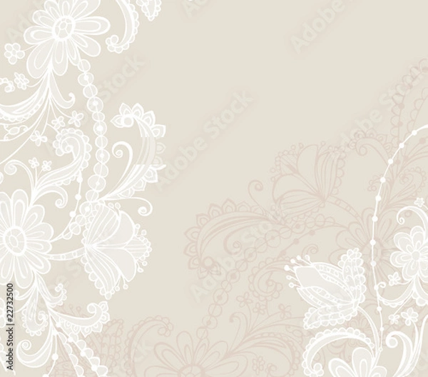 Obraz vintage floral background