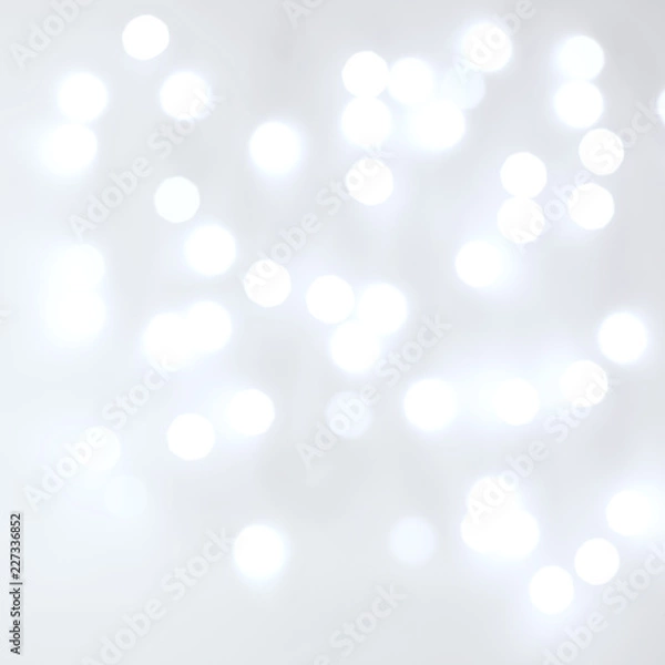 Obraz Blurred Unfocussed White Lights White Background
