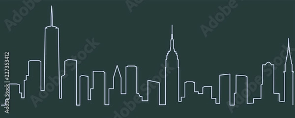 Obraz Nowojorska linia panoramy