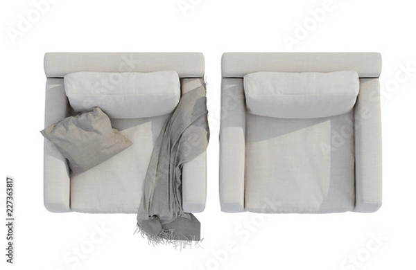 Fototapeta sofa  top view