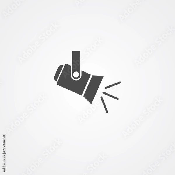 Obraz Spotlight vector icon sign symbol