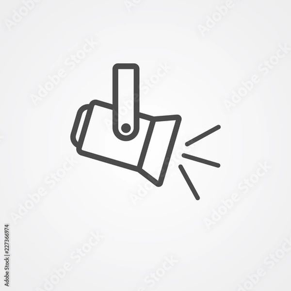 Obraz Symbol wektor znak reflektora