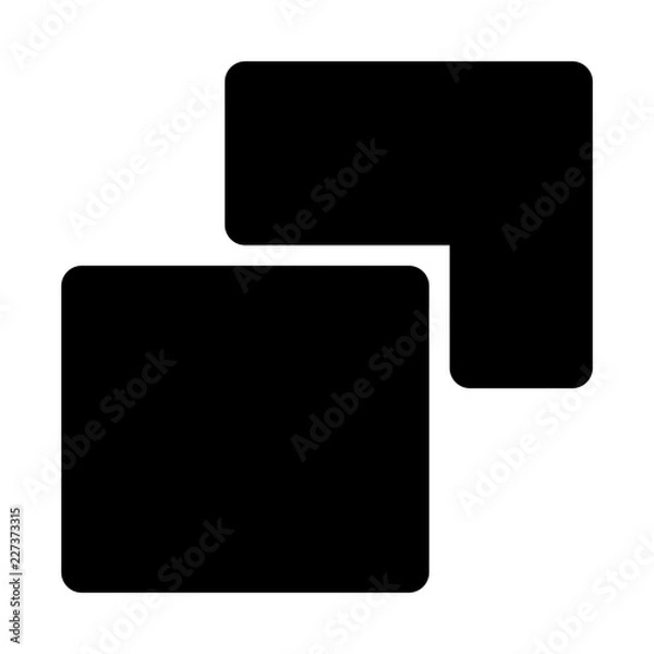 Fototapeta Duplicate Application Web Interface Software vector icon