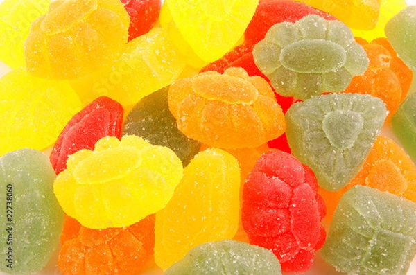 Fototapeta Colorful jelly candy background