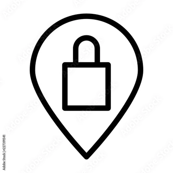 Fototapeta location pin