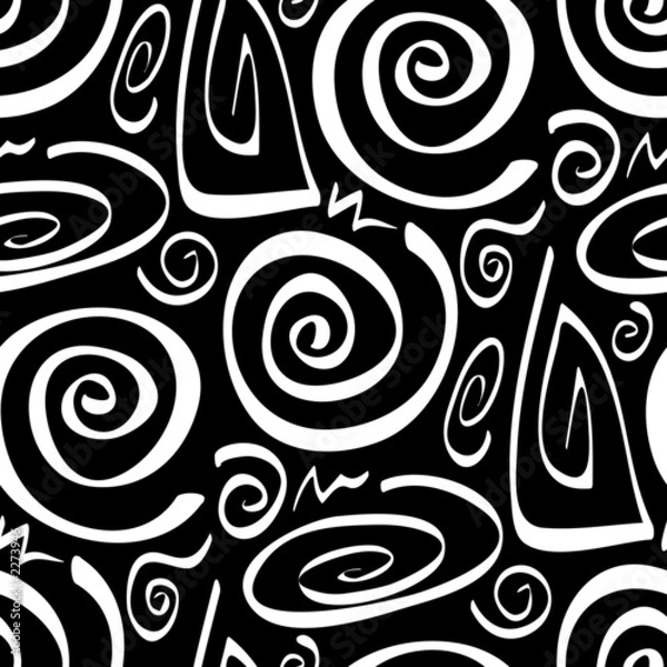 Obraz seamless cartoon swirls