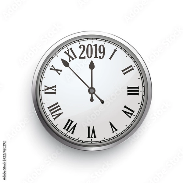 Fototapeta Classic Clock 2019 Shadow