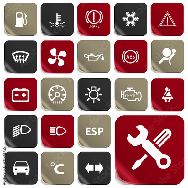 Obraz webicons set 1 - car