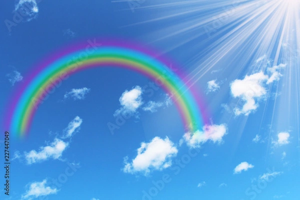 Fototapeta 虹と日差し
