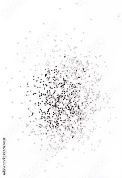 Obraz silver stars isolated on white background