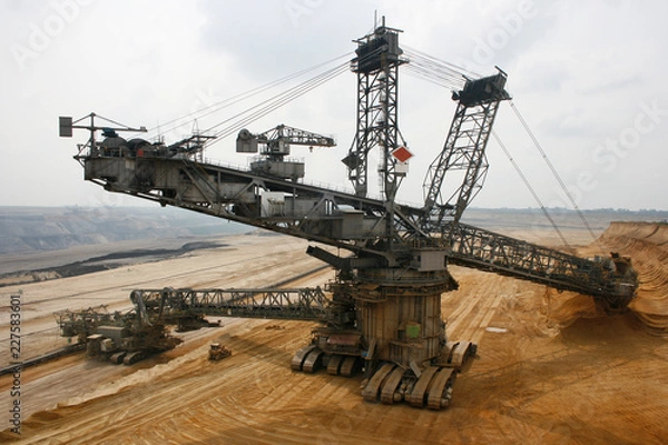 Fototapeta Schaufelradbagger