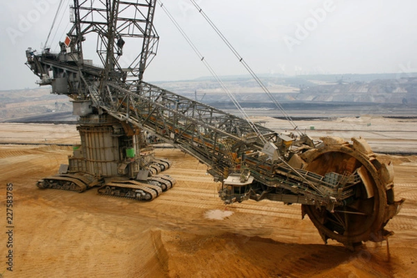 Fototapeta Schaufelradbagger