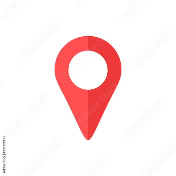 Obraz Maps pin. Location pin. Pin icon vector. Location map icon.