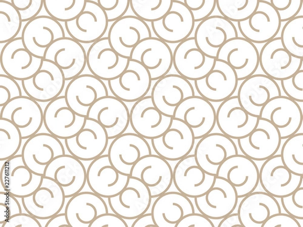 Fototapeta Repeating circle shape vector pattern