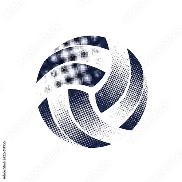 Obraz Volleyball halftone dark