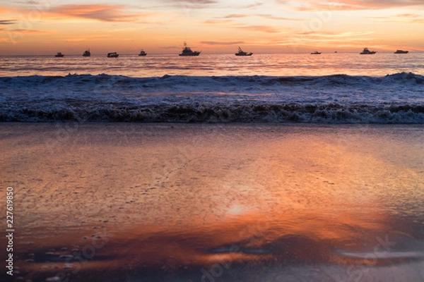 Fototapeta Ships, San Juan del Sur, Nicaragua
