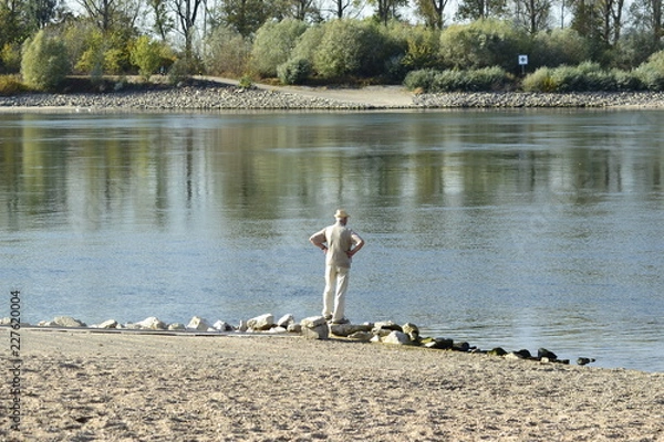 Obraz Rentner am Fluss