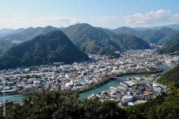 Fototapeta 下田の街