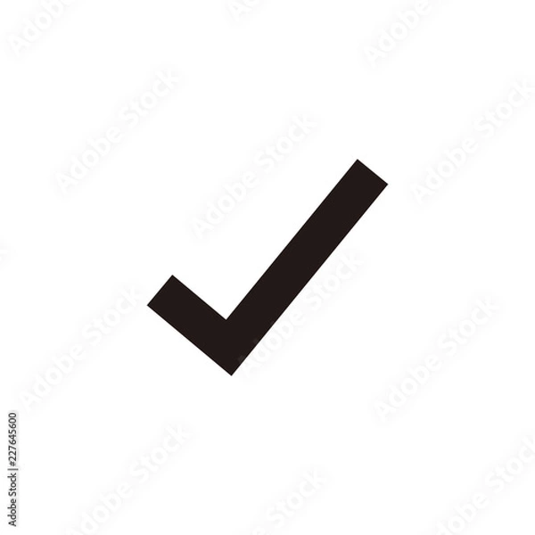 Fototapeta Check mark icon symbol