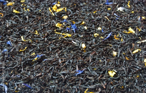 Obraz Scattered Earl Grey black tea