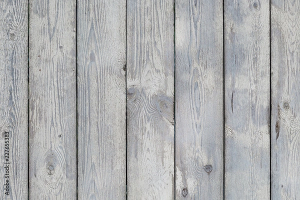 Obraz Wooden background in white and gray. Wood surface in vintage tone. Smooth light natural wood texture