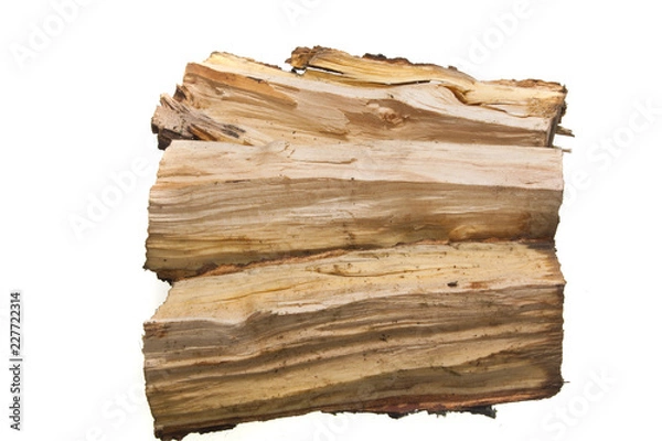 Obraz firewood isolated on white background