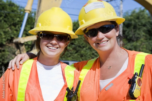 Obraz workers at construction site